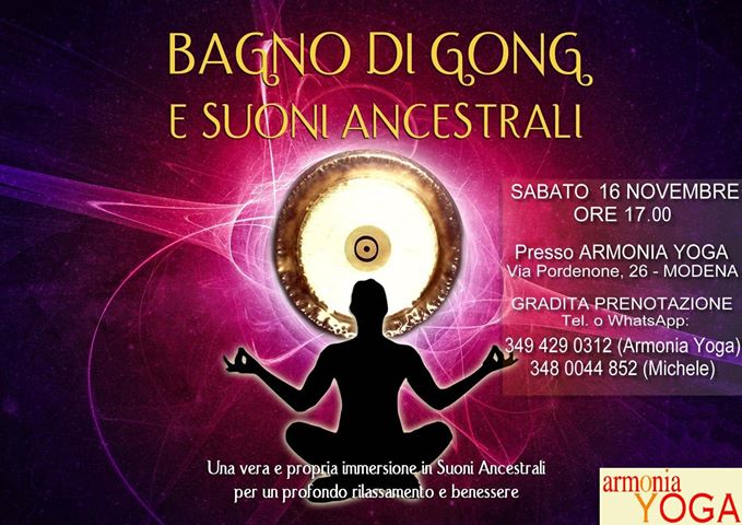 Bagno di suoni ad Armonia Yoga a Modena