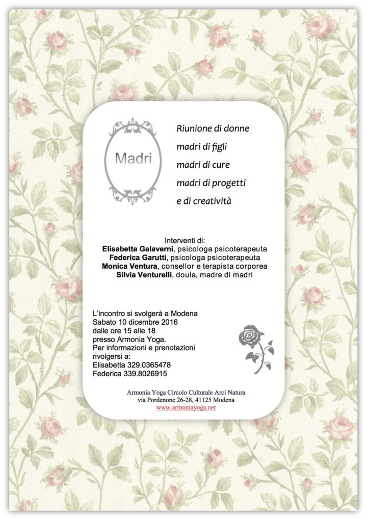 yoga modena armonia meditazione gravidanza